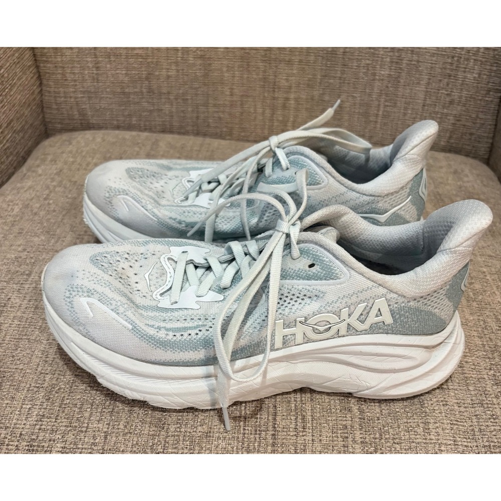Hoka Clifton 9 Women Running Shoes 8B Day Dream Ice Water 1162031-DTDR